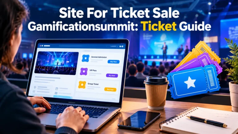 Site For Ticket Sale Gamificationsummit: Ticket Guide